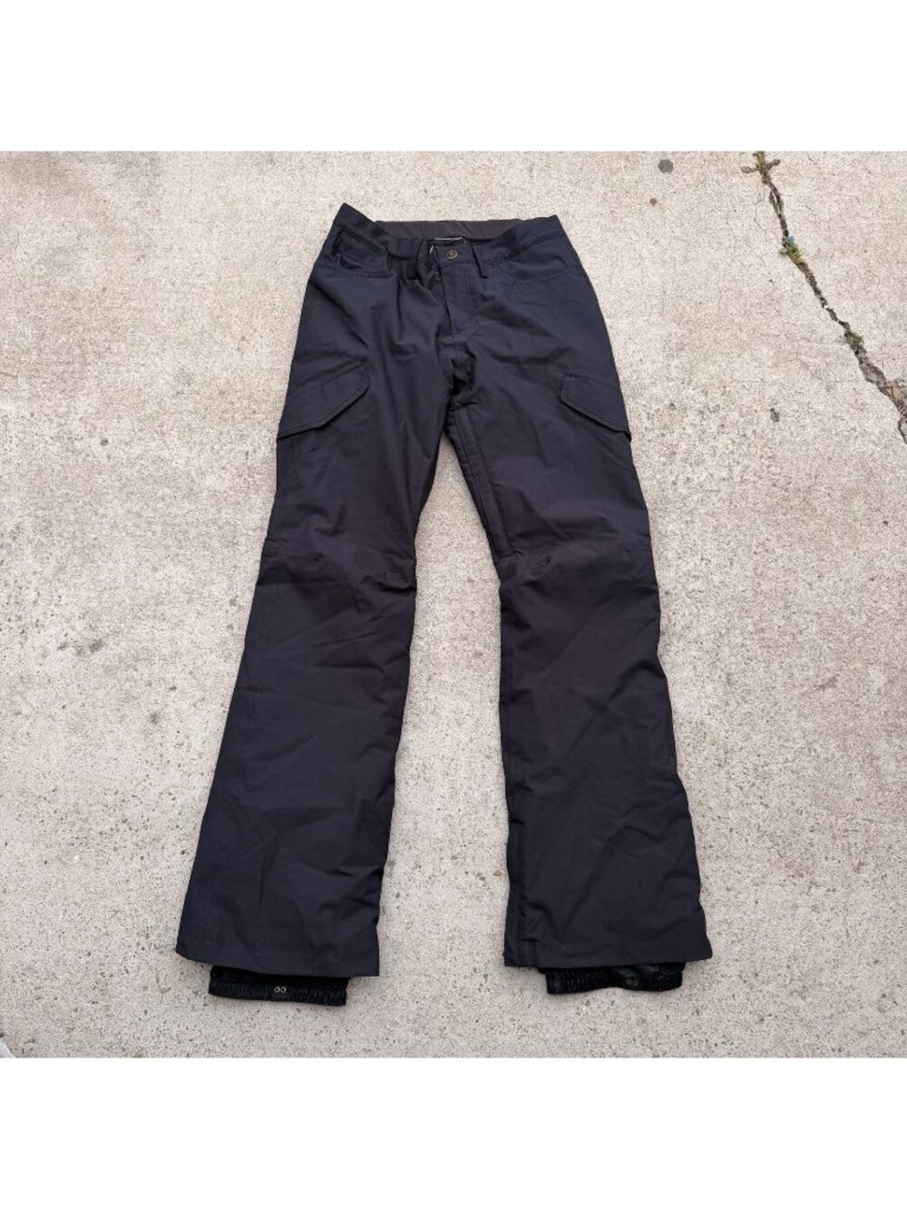 Burton Dryride ski Snowboarding Pants Women Size XS Black Zip Button